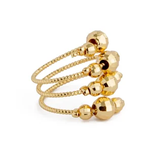 Spiral Bead Female's Ring, 11575 - Gold